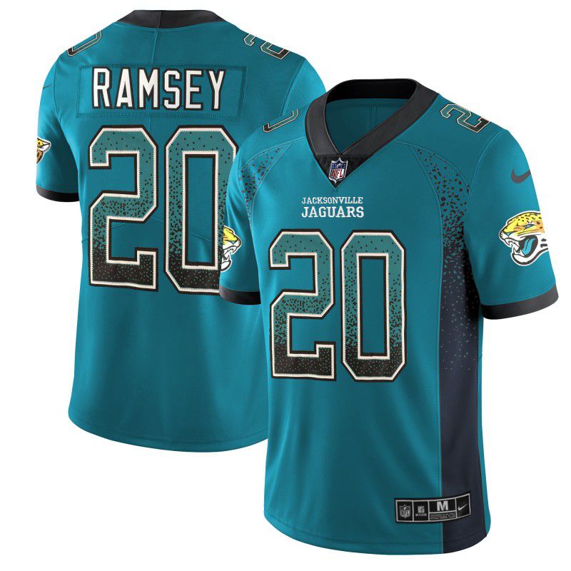 Men Jacksonville Jaguars #20 Ramsey Drift Fashion Color Rush Limited NFL Jerseys->golden state warriors->NBA Jersey